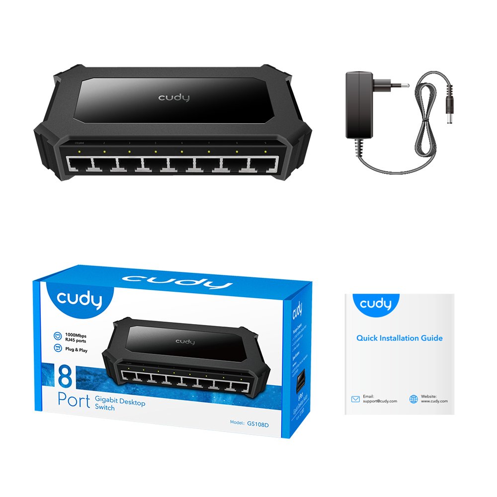 Switch Cudy 8-Port Gigabit Desktop Switch Gs108d