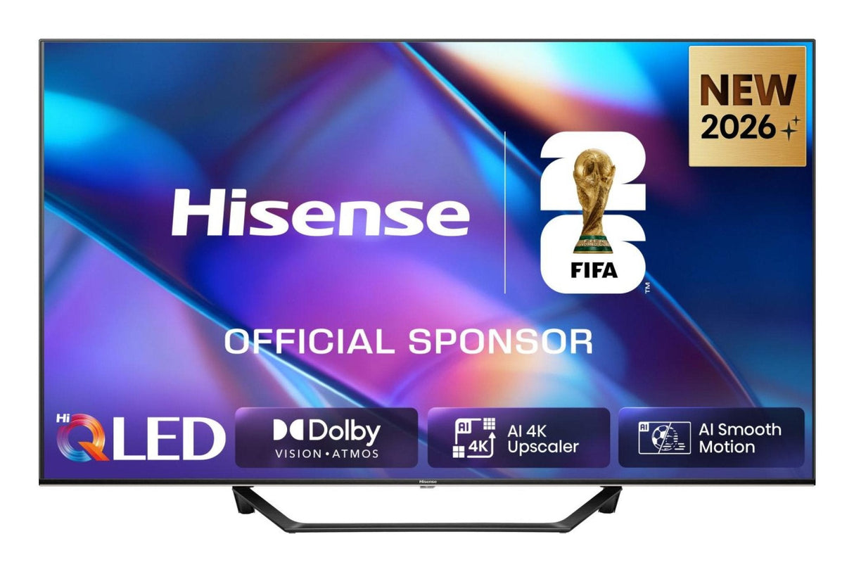 108,0cm 43" (3840x2160) Hisense 43a7ds Smart Tv 4k Hi-Qled 8ms 60hz Hdmi Usb Lan Hdr Vesa Wifi Bluetooth Black