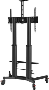 Vision X-Series Vfm-F27 Carrito Altura Ajustable Para Pantalla Lcd Acero Aluminio Negro Mate Tamaño De Pantalla: 55"-100"