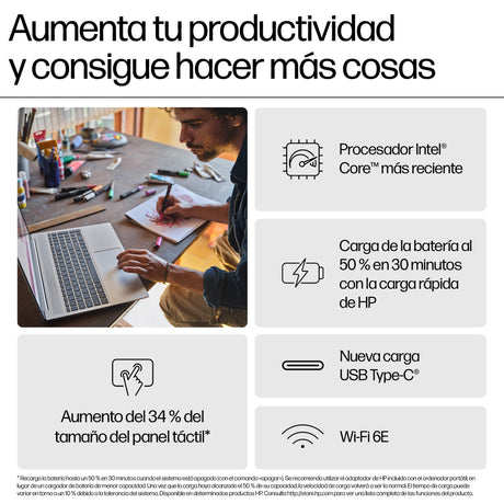 EAN 0198701576372 - HP Pavilion 16-af0022ns Intel Core Ultra 5 125U Portátil 40,6 cm (16") 2K 16 GB LPDDR5x-SDRAM 512 GB SSD  imagen 10