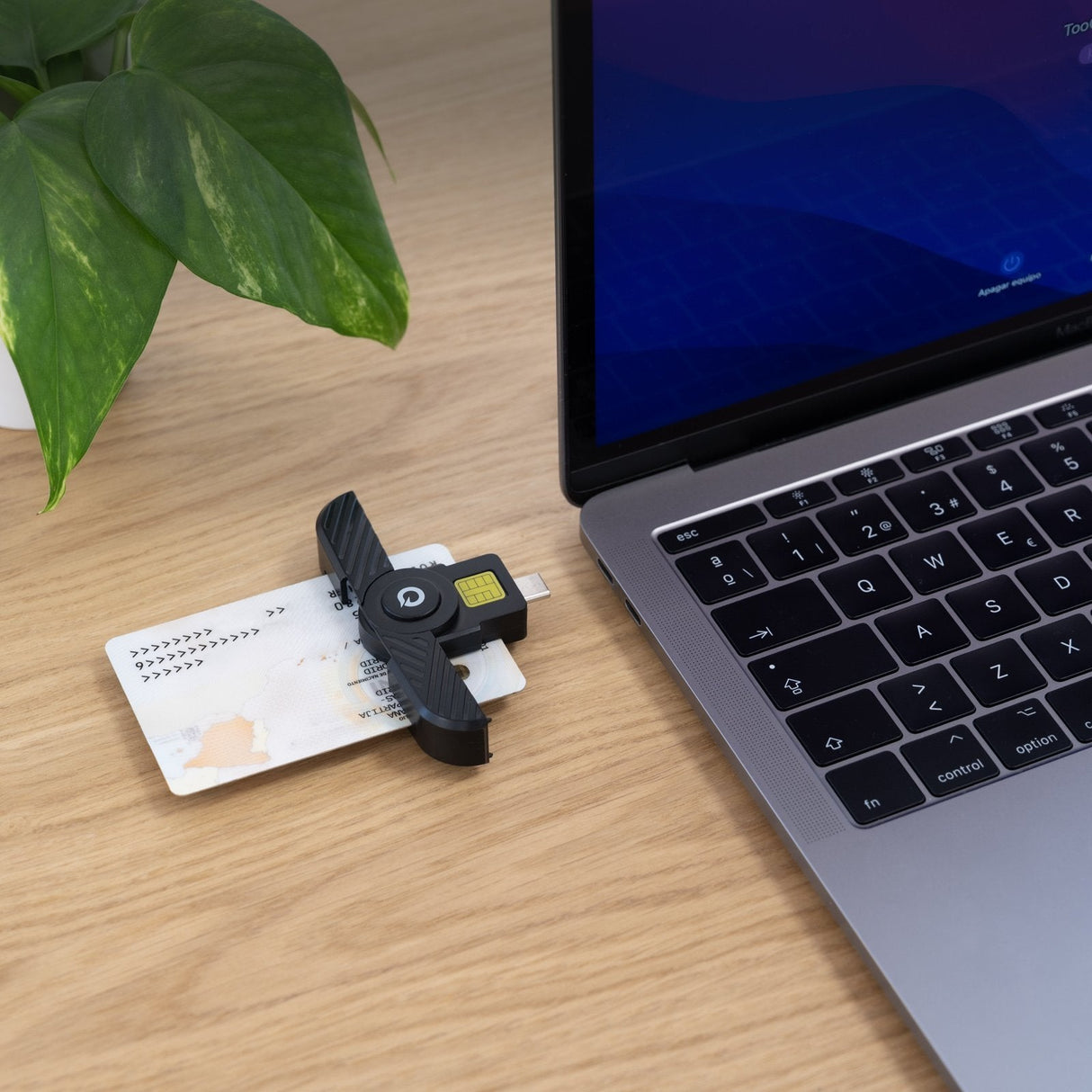 Lector Tarjetas Dnie Usb-C 2.0, Negro