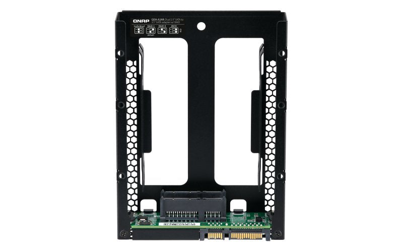 Qnap Qda-A2ar Caja Para Disco Duro Externo Carcasa De Disco Duro/Ssd Negro 2.5", Bastidor De Instalación Negro, Carcasa De Disco Duro/Ssd, 2.5", Serial Ata Iii, 6 Gbit/S, Negro