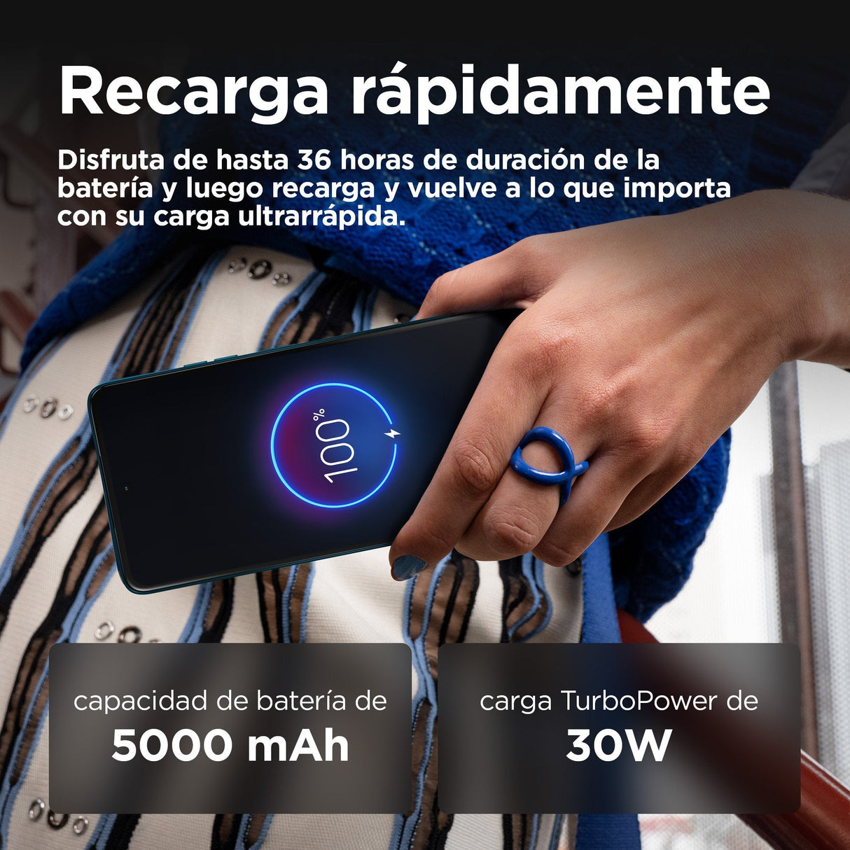 EAN 0840023273674 - Motorola moto g75 5G 17,2 cm (6.78") Ranura híbrida Dual SIM Android 14 USB Tipo C 8 GB 256 GB 5000 mAh A imagen 9