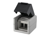 Equip Aufputzdose 2-Port Keymone Ungeschirmt Outdoor Gris
