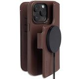 Decoded Leather Modu Wallet Funda Iphone 12 Pro Max / Iphone 13 Pro Max / Iphone 14 Pro Max (6.68") Funda Cartera Marrón