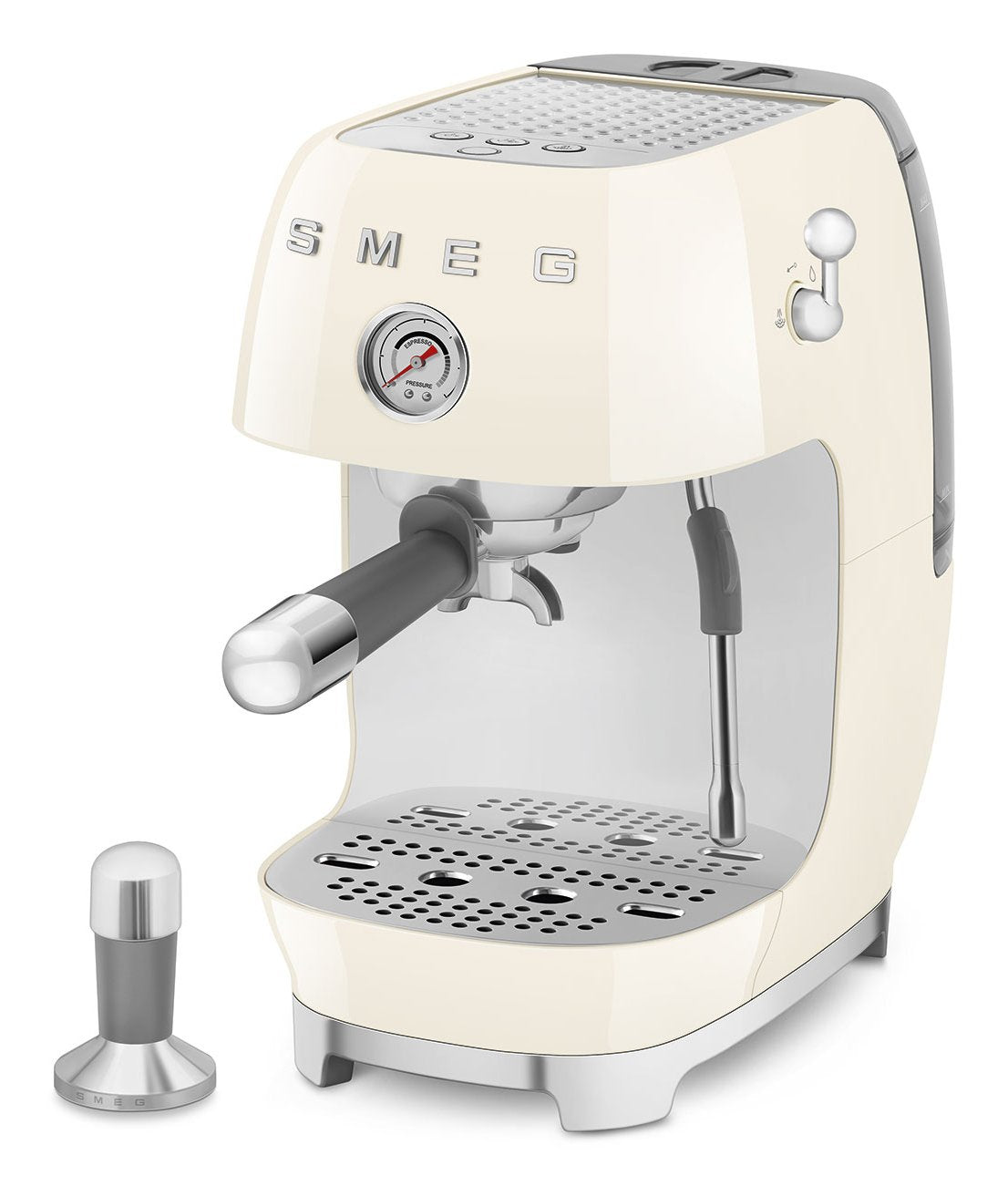 Smeg Espressomaschine Ecf03creu, Thermoblock, Cold Brew, Dampfdüse, 1.4l Tank