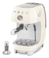 Smeg Espressomaschine Ecf03creu, Thermoblock, Cold Brew, Dampfdüse, 1.4l Tank