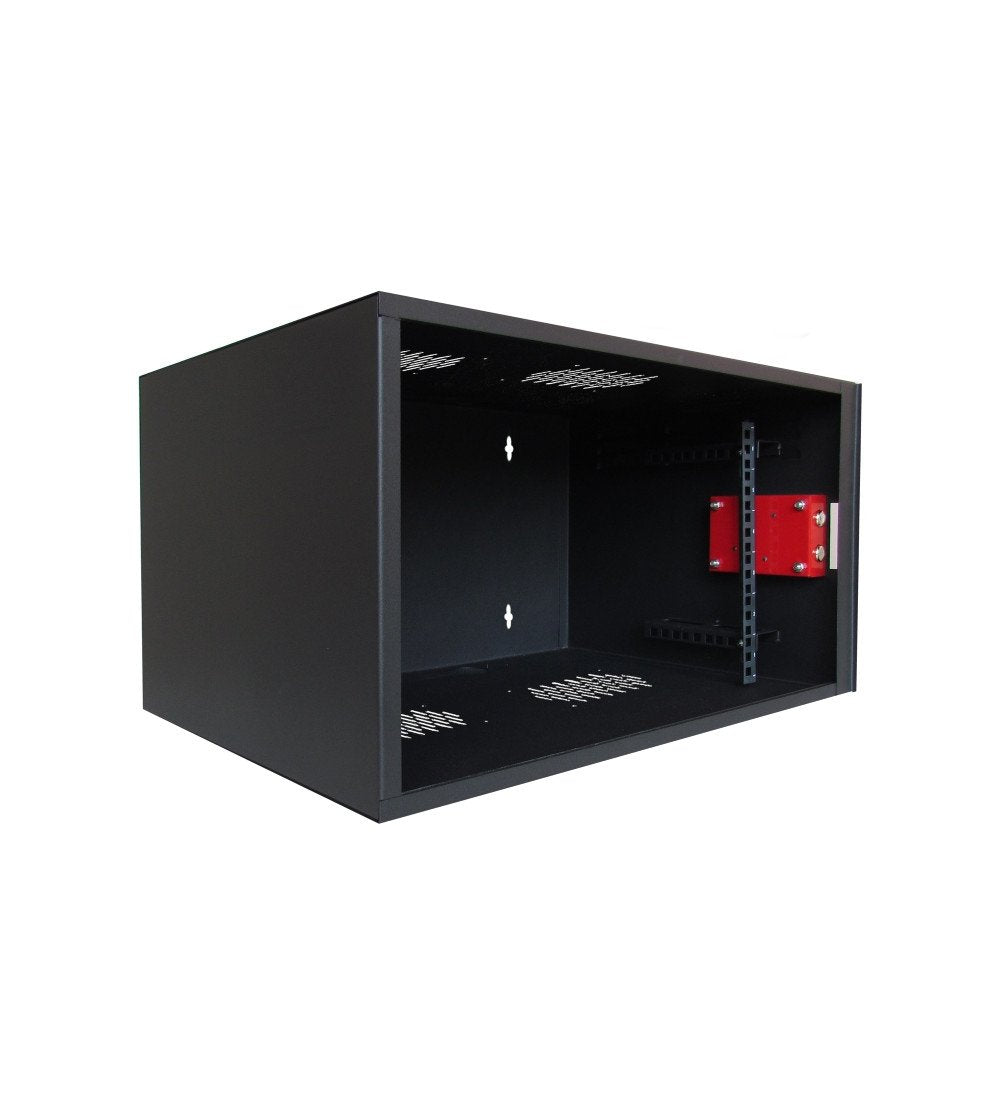 Armario Mural Wp Rws-12506-B  De Seguridad 12u - Puerta Corrediza - Antirrobo Clase Rc4 - 560x600x592mm - Negro