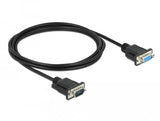 Delock Cable Rs-232 Sub-D9 Macho A Hembra Nullmodem 2 M
