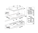 EAN 8050147662267 - Hotpoint HS 1377C CPNE Negro Integrado 77 cm Con placa de inducción 4 zona(s) imagen 11