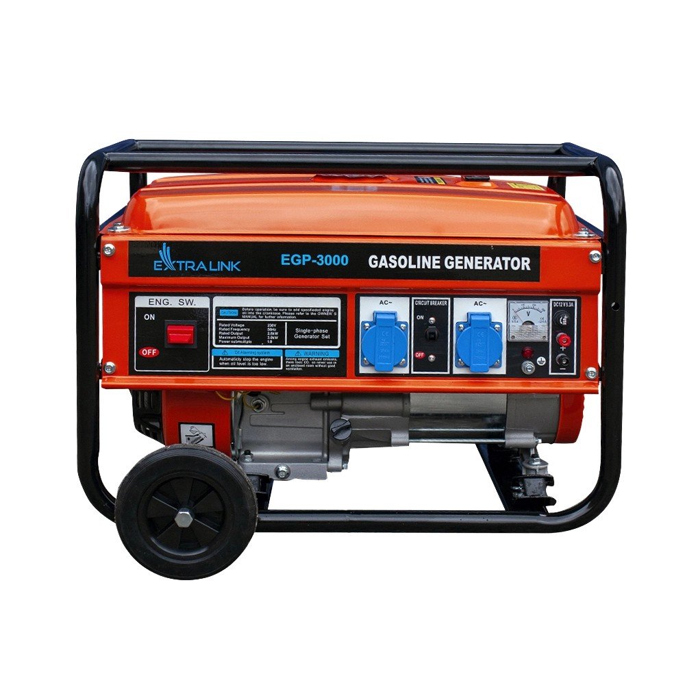 Extralink Ex.30349 Motor-Generador 2800 W 15 L Gasolina Negro, Naranja