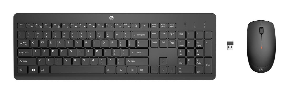 EAN 0195122118709 - HP 230 Wireless Mouse and Keyboard Combo teclado Ratón incluido Oficina RF inalámbrico Negro imagen 1
