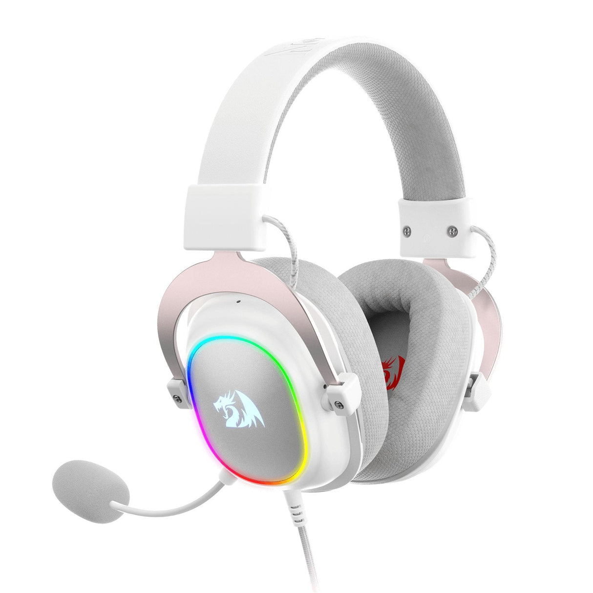 Redragon Zeus X Auricular Gaming Rgb Virtual 7.1 Usb Micrófono Blanco
