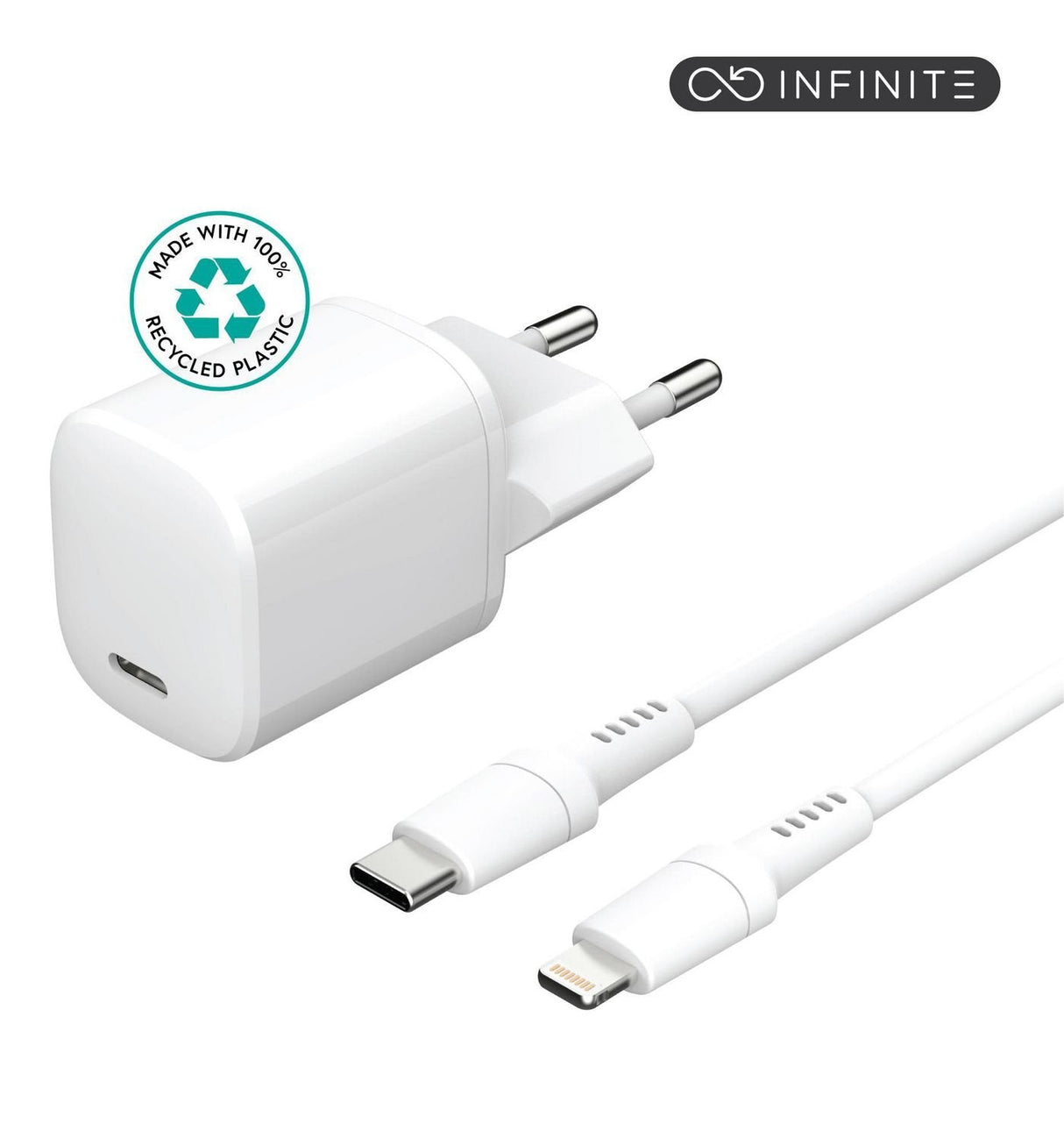 Infinite Charger Kit Pd 20w - Charger With 1,5m Usb-C To - Lightning Cable - Warranty: 24m
