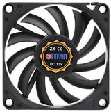 EAN 4260120531051 - Titan TFD-7010M12Z sistema de refrigeración para ordenador Carcasa del ordenador Ventilador 7 cm Negro imagen 2