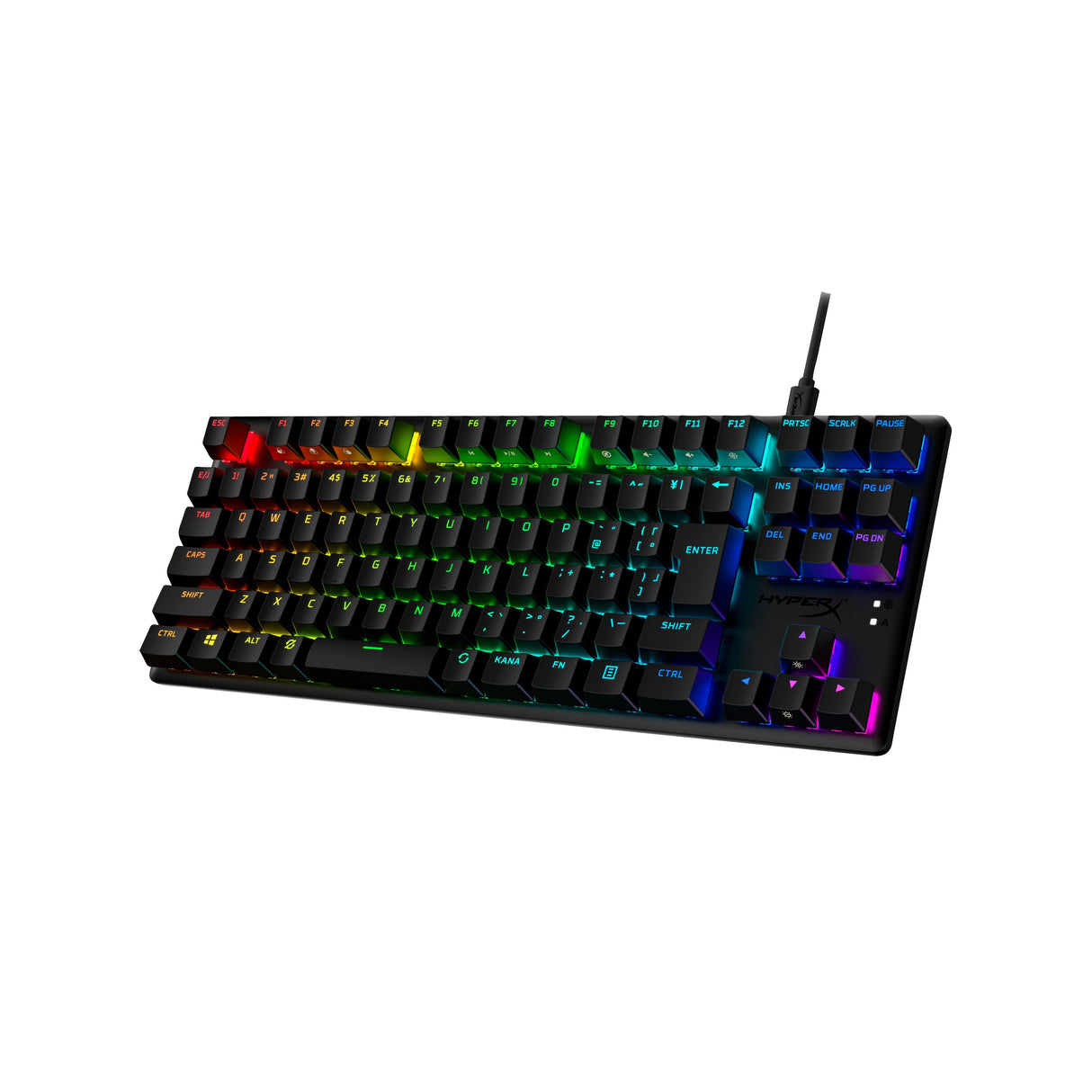 Teclado Ingles Hyperx Mecánico Gaming Alloy Origins Core Pbt Hx Rojo