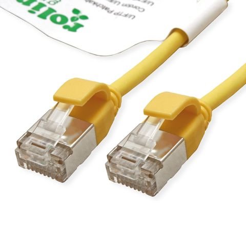 Roline Verde U Ftp Cable De Red Cat.6a (Class Ea), Lsoh, Slim, Gelb, 3 M