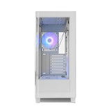 Caja Nox Hummer Ether Atx Semitorre Cristal Curvo Blanco