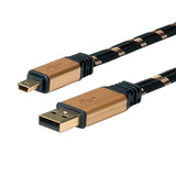 Roline Gold Usb 2.0 Cable, Typ A - 5-Pin Mini, 3 M