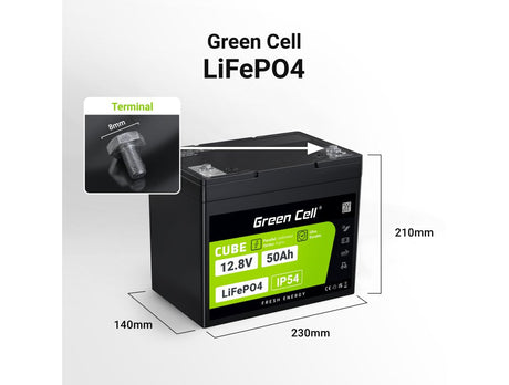 EAN 5904326374867 - Green Cell LFPGC12V50AH batería para sistema ups Fosfato de hierro-litio (LiFePo4) 12 V 50 Ah imagen 2