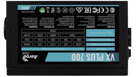 EAN 4713105962796 - Aerocool VX PLUS 700 unidad de fuente de alimentación 700 W 20+4 pin ATX ATX Negro imagen 3