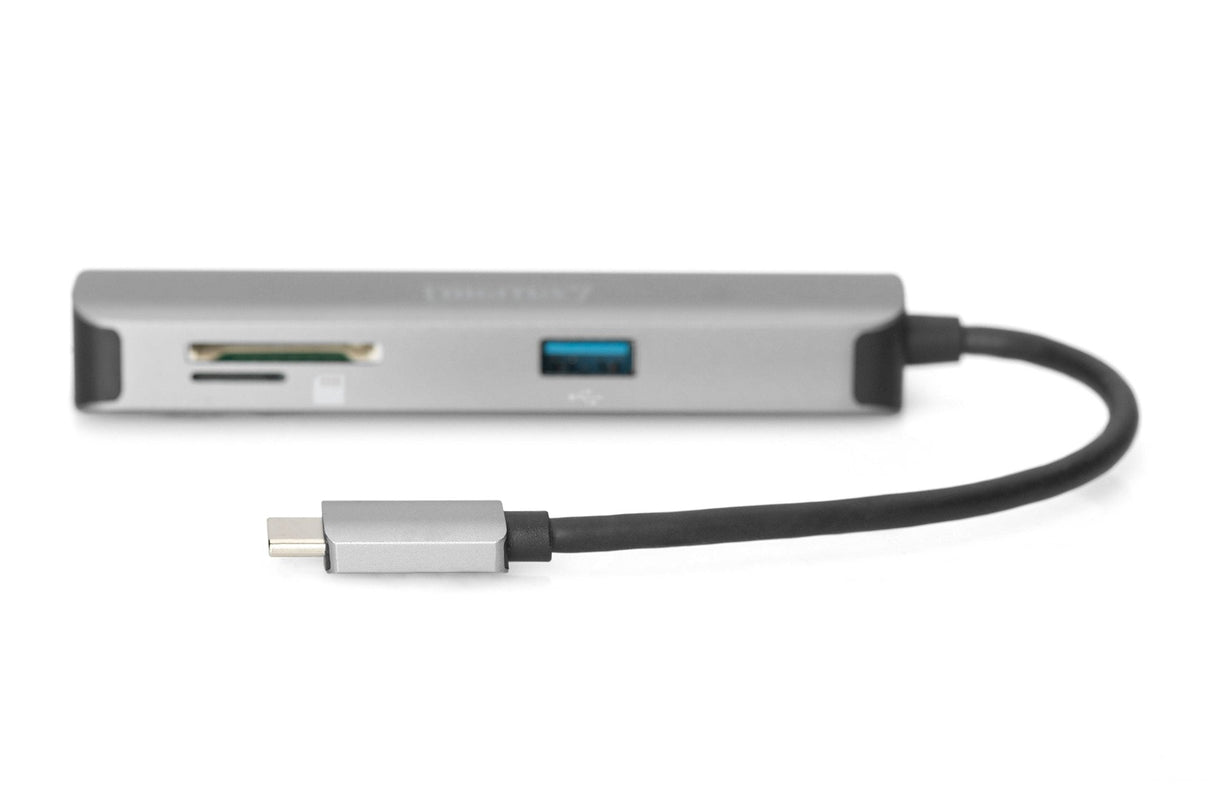 Dockingstation Digitus Usb-C, 5 Puertos, 4k / 30hz, Hdmi / 2xusb-4 / Sd / Microsd