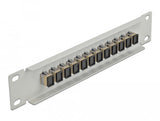 Delock 10 Lwl Patchpanel 12 Port Sc Simplex Beige 1 He Grau