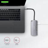 Axagon Concentrador Multipuerto Hmc-6m2, Usb 3.0, M.2-Sata, Hdmi, Gbit-Lan, 2x Usb-A, 1x Usb-