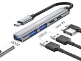 Sandberg 336-50 Hub Usb Tipo C 5000 Mbit/S 3xusb-A+2xusb-C Gris