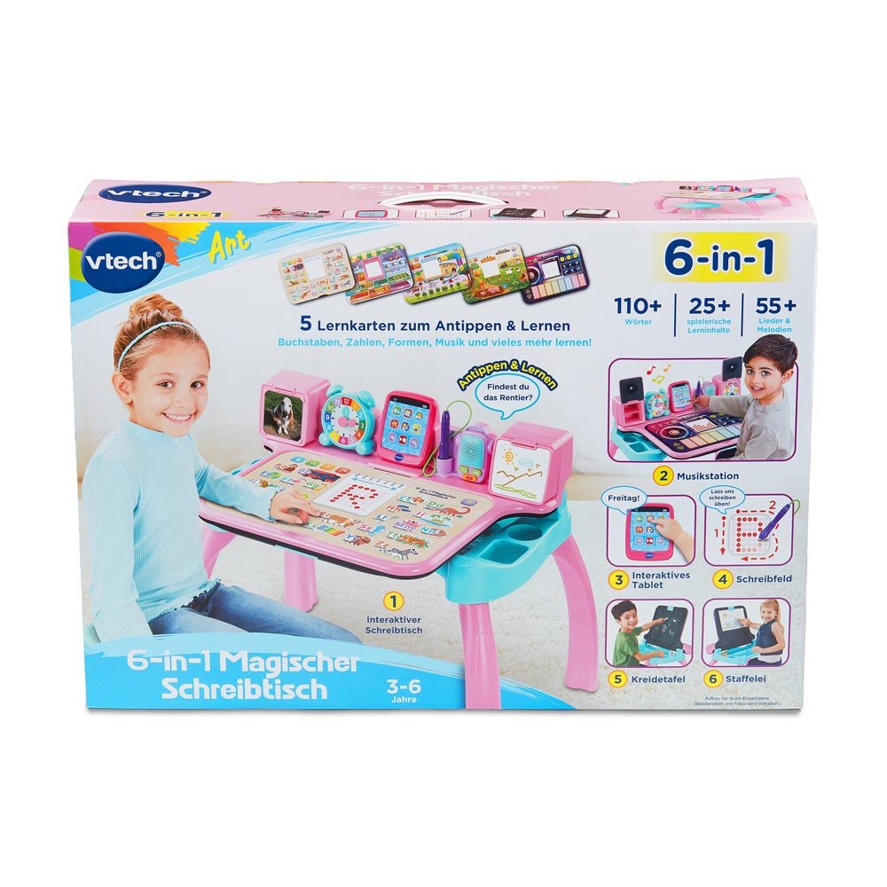Vtech 6-In-1 Magischer Schreibtisch (Rosa) 80-584954