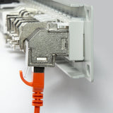 Acoplamiento Keystone Logilink 2x Rj45 Stp, Cat.6a, Acodado 90 °