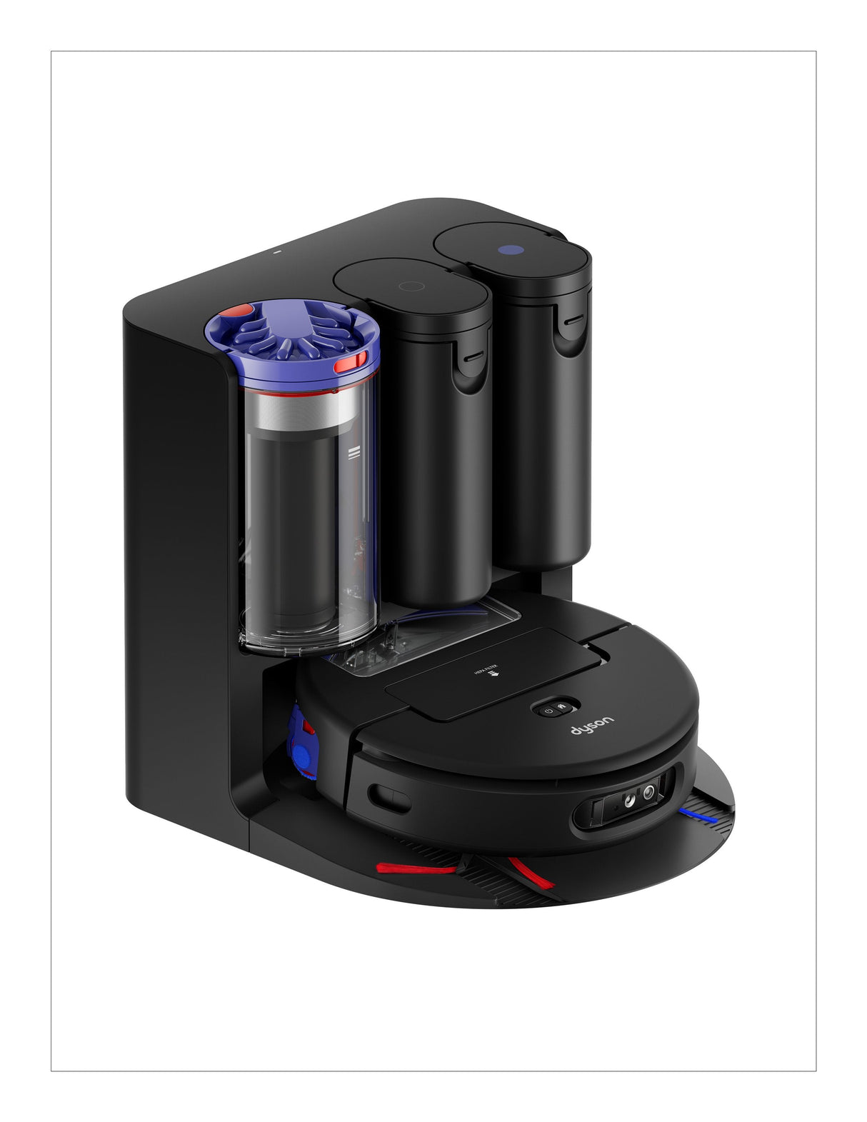 Dyson Spot+Scrub Ai, Beutellos, Schwarz, Rund, 0,25 L, Ladend, Purification, 0.3 L