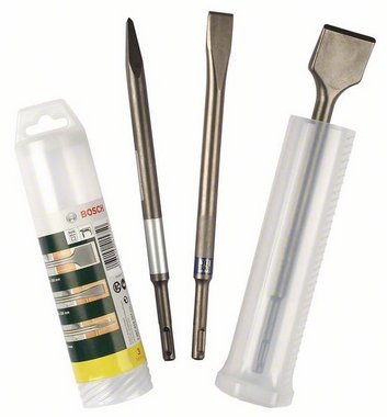 Bosch Juego De Cinceles Para Bricolaje Y Jardín Sds-Plus, 3 Piezas, Verde 2607019457