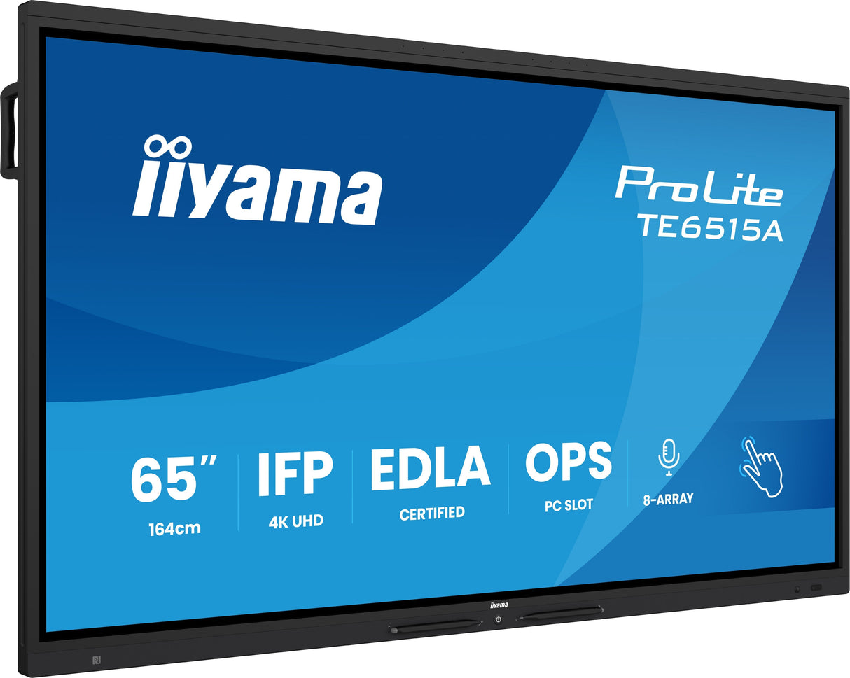 Iiyama Te6515a-B1ag Pantalla De Señalización Pantalla Plana Para Señalización Digital 163,8 Cm (64.5") Wifi 550 Cd / M² 4k Ultra Hd Negro Pantalla Táctil Procesador Incorporado Android