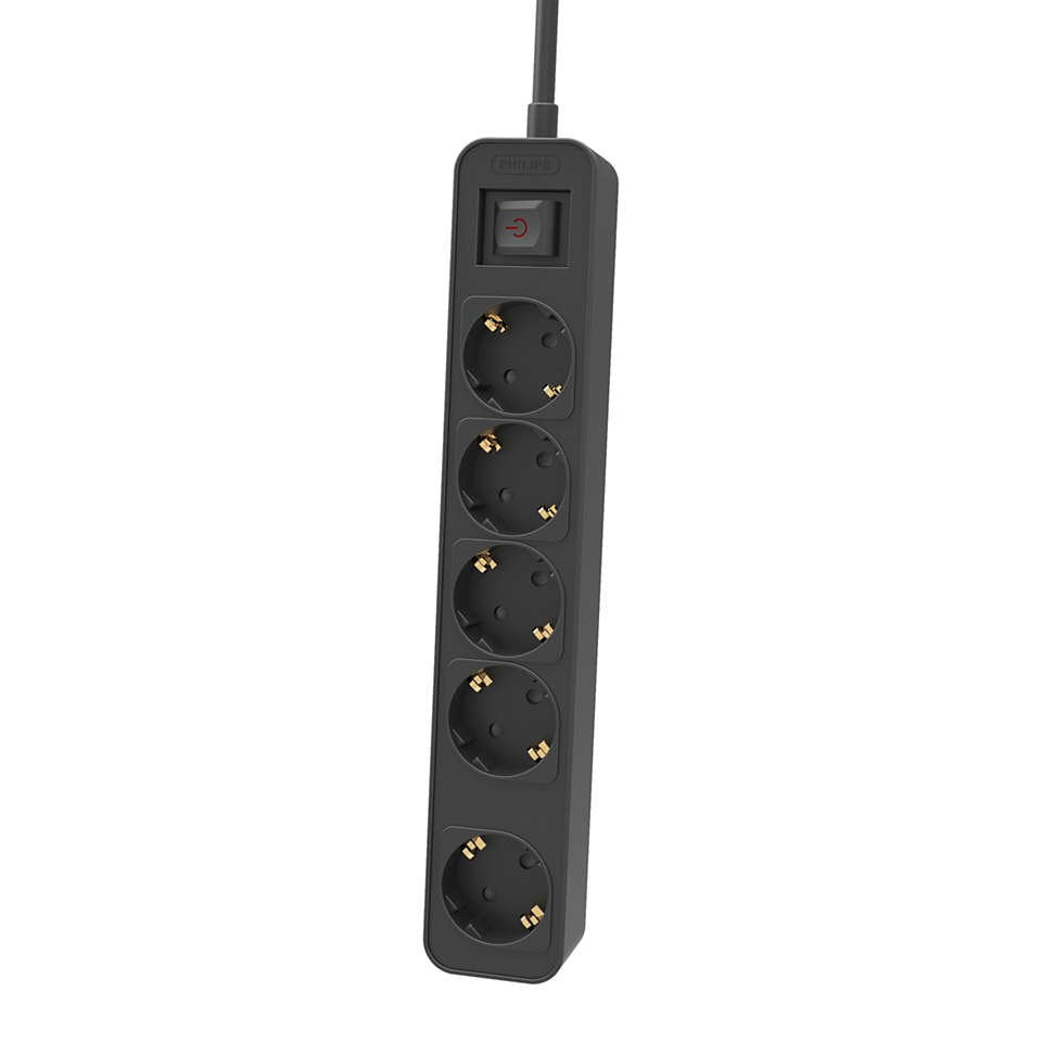EAN 4895229132184 - Philips CHP2154B/10 base múltiple 1,5 m 5 salidas AC Interior Negro imagen 1