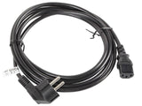 Lanberg Cable De Alimentacion Ca-C13c-11cc-0050-Bk Conectores Schuko / Iec320 C13 5 Metros