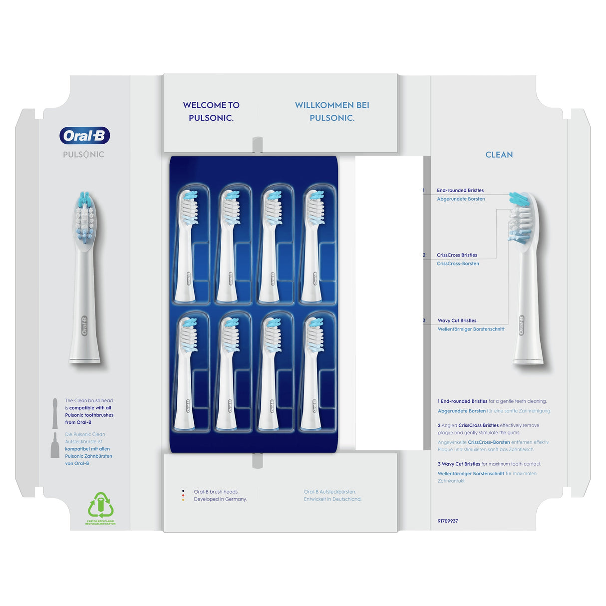 Oral-B 4210201395348, Cabezal De Cepillo Blanco