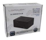 Lc-Power Lc-Dock-U3-Cr Base De Conexión Para Disco Duro Usb 3.2 Gen 1 (3.1 Gen 1) Type-A Negro