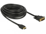 Delock Cable Hdmi A Dvi 24+1 Bidireccional 10 M