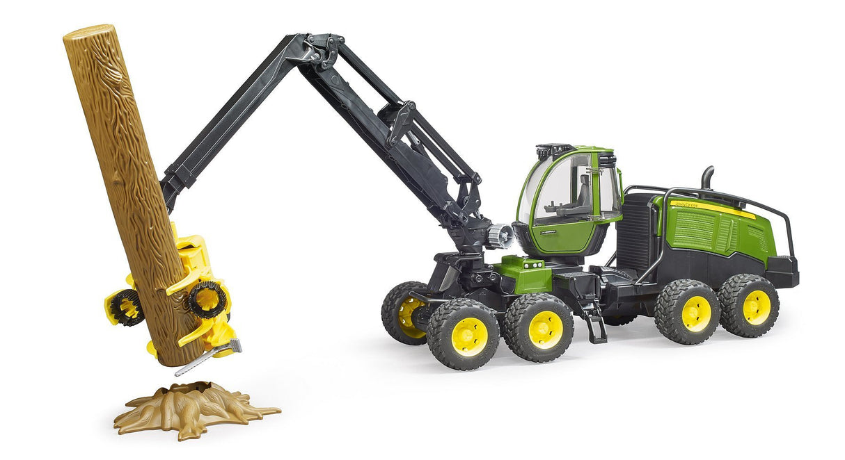 Cosechadora Brother John Deere 1270g,  (Verde/Negro, Incl. Tronco De Árbol)