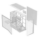 Caja Atx Semitorre Abysm Arian Frame A400 White 1x3.5" 1x2.5" Usb-C Gpu Max 420mm