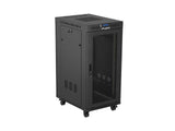 Lanberg Rack Cabinet 19" Free-Standing 24u 600x800 Flat Pack With Mesh Door Lcd Negro V2