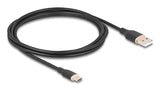 Delock Usb 2.0 Cable Usb Typ-A St > Usb Typ-C St 2.5m Schw.