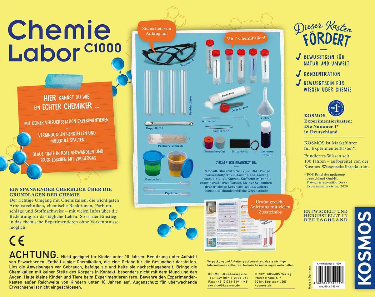Laboratorio De Química Kosmos C1000, Kit De Experimentos 645540