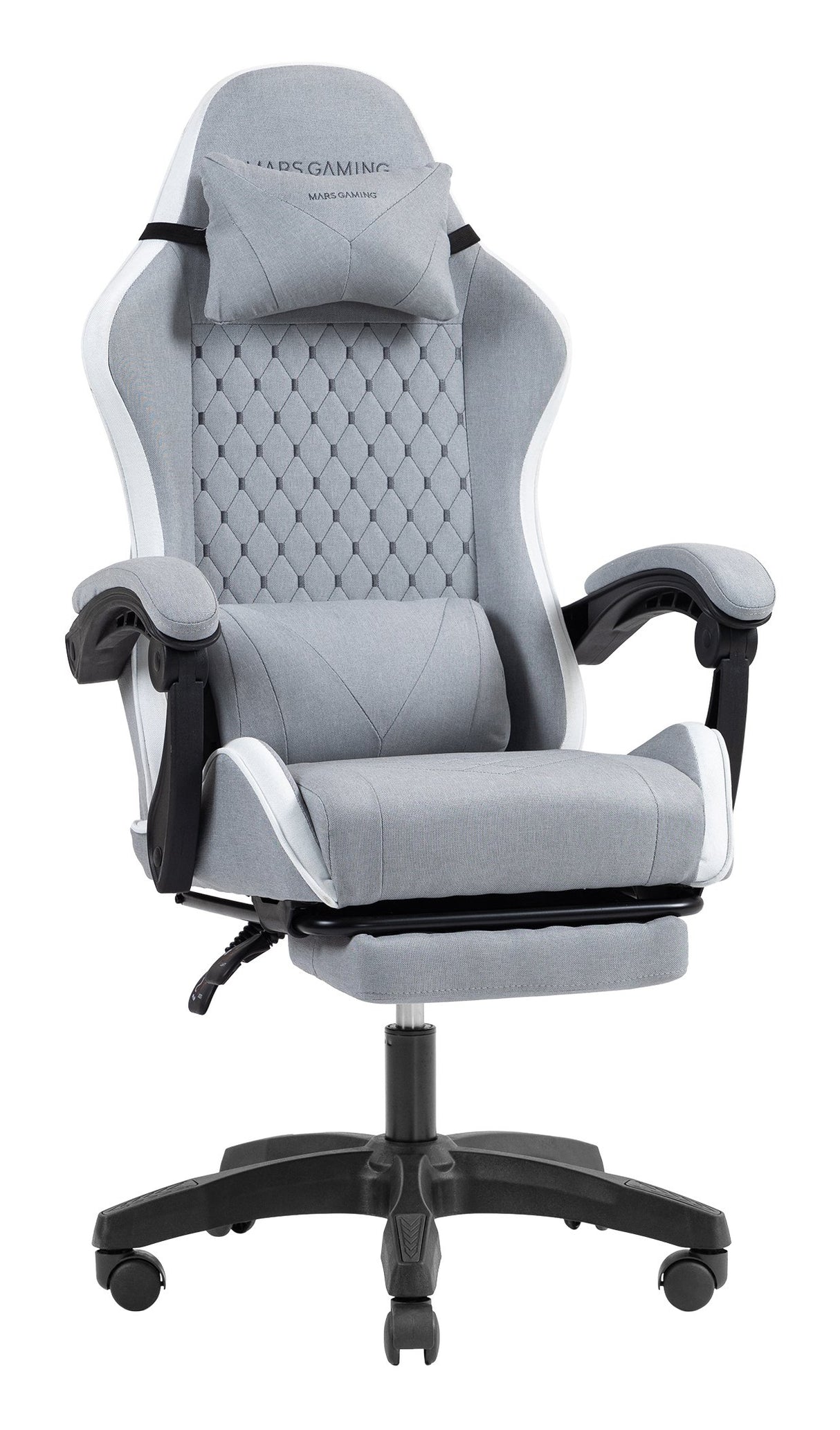 EAN 8435693112952 - Mars Gaming MGCXFSW silla para videojuegos Silla para videojuegos de PC Asiento acolchado Gris, Blanco imagen 2