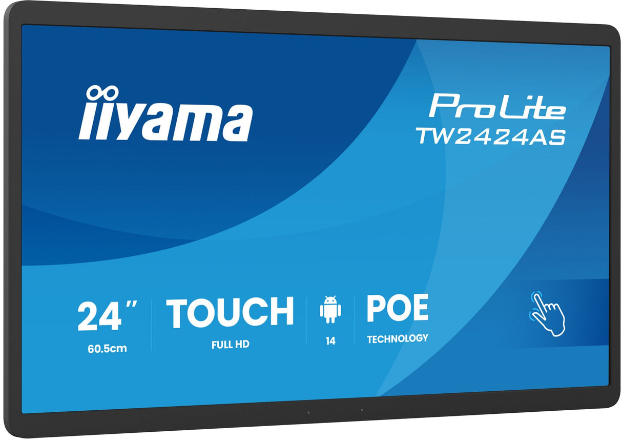 Iiyama 60,5cm 23,8" Tw2424as-B3p 16:9 M-Touch Usbc Android