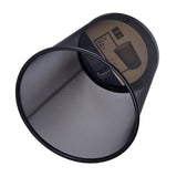 Deli Papelera Mediana Metalica 266x218x280mm Negro