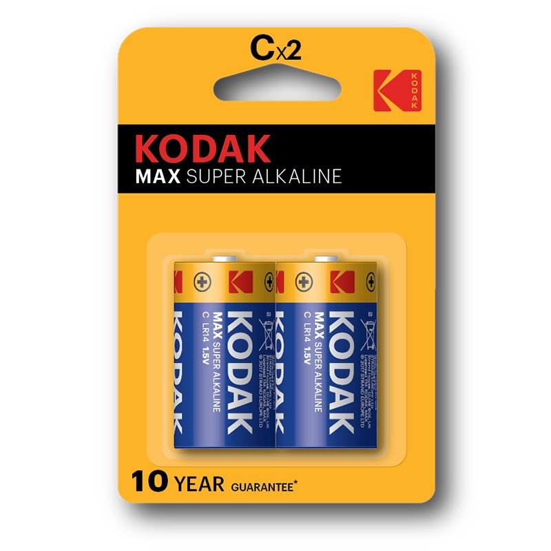 Blister Pilas Kodak Alcalina Max C Lr14 1.5v Blister 2 Pilas