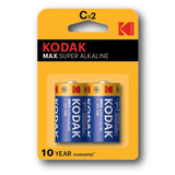 Blister Pilas Kodak Alcalina Max C Lr14 1.5v Blister 2 Pilas