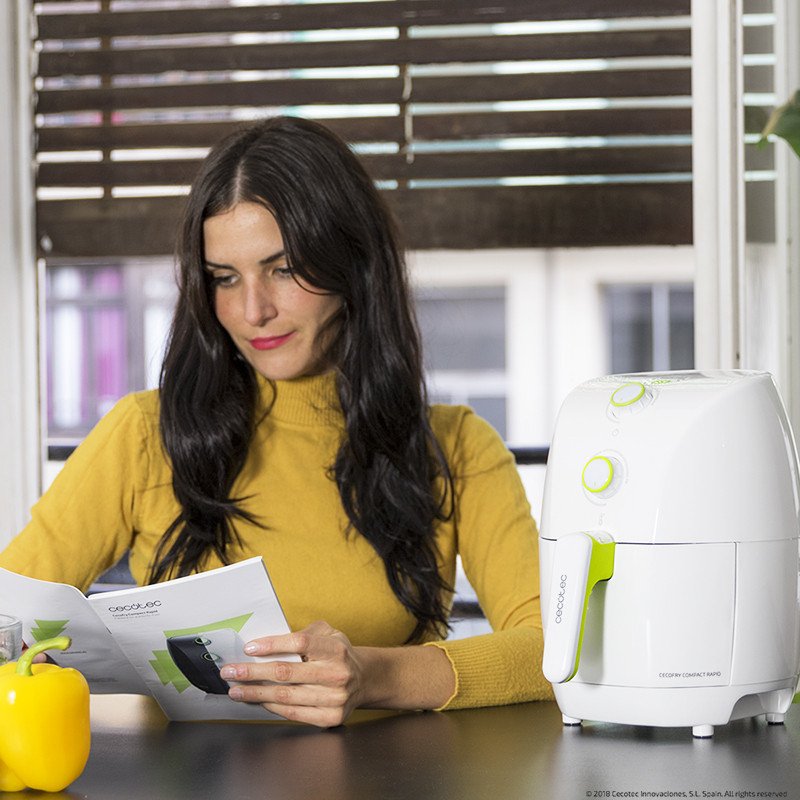 Cecotec Cecofry Compact Rapid White Freidora Sin Aceite 1.5l 900w